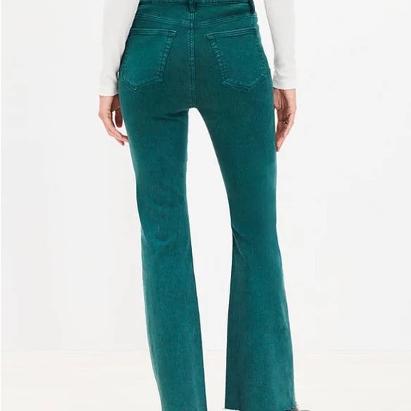 LOFT Blue Flare Wide Leg Jeans - Picture 3 of 6